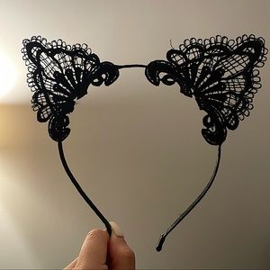 Lace Cat Ear Headband😻